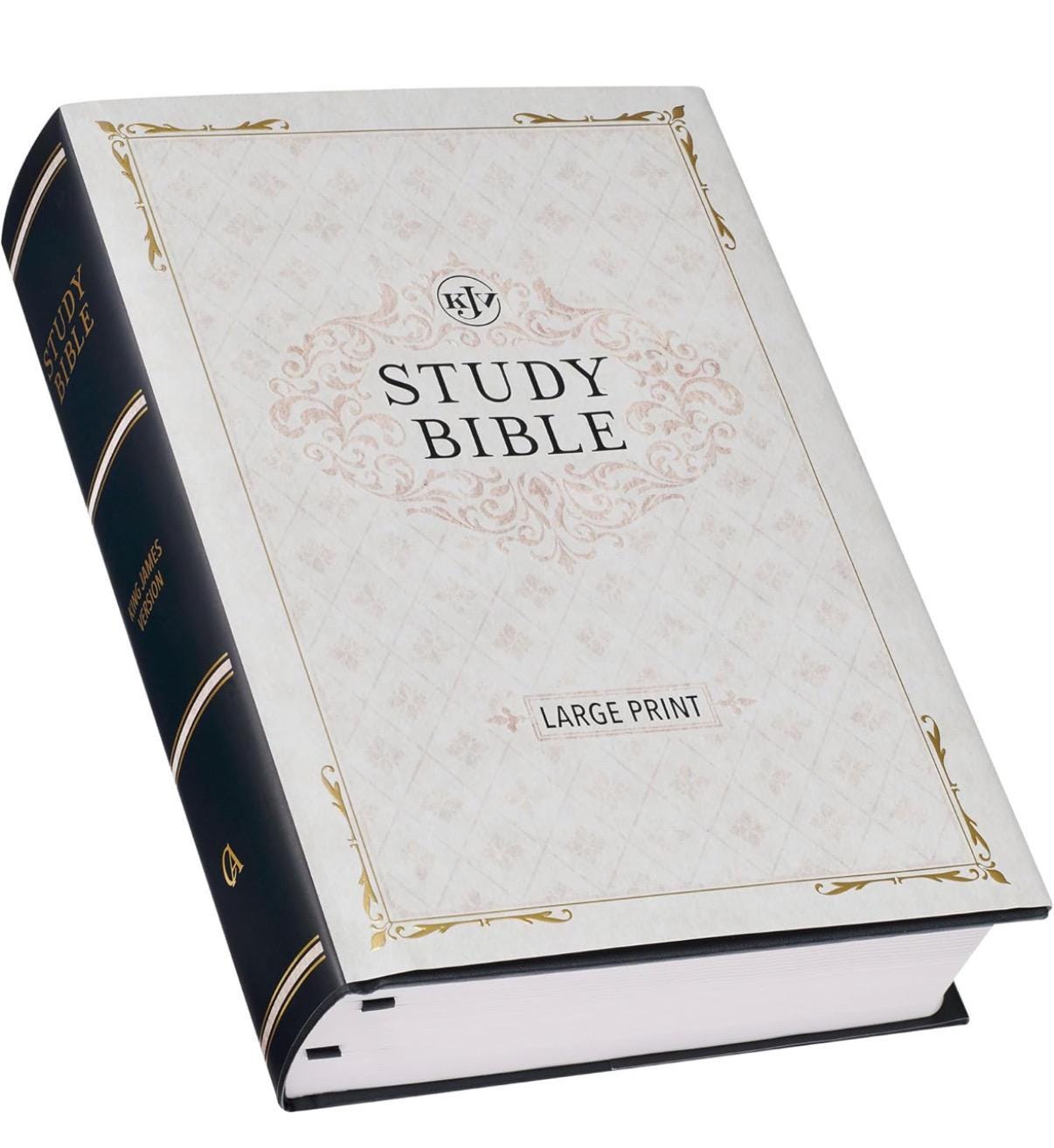Personalized KJV Study Bible, Large Print King James Version Holy Bible, Black Hardcover