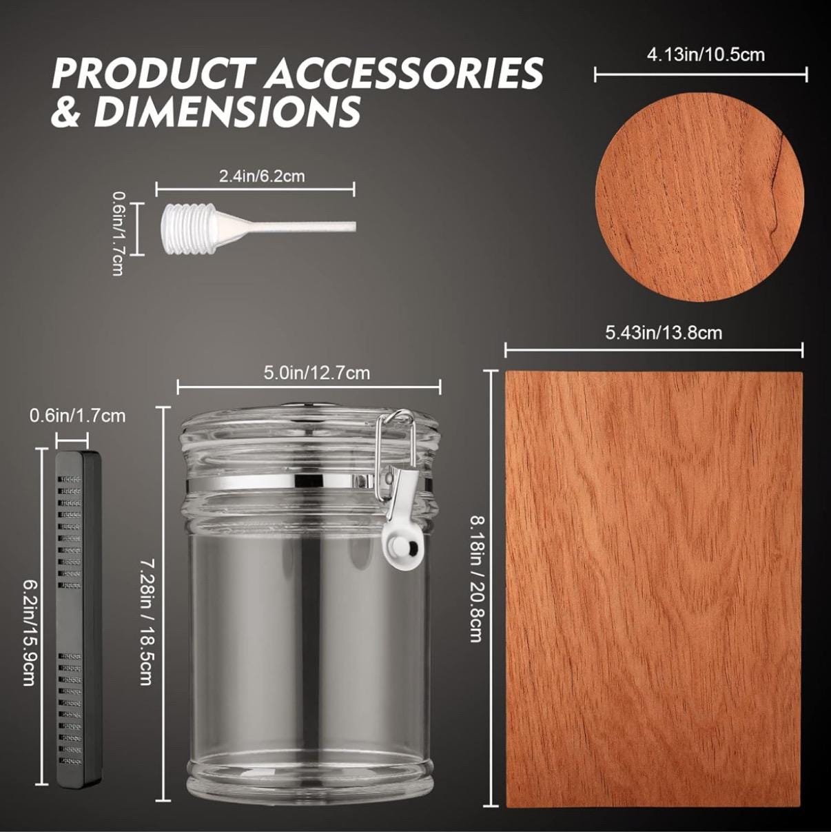 Personalized Glass Acrylic Humidor