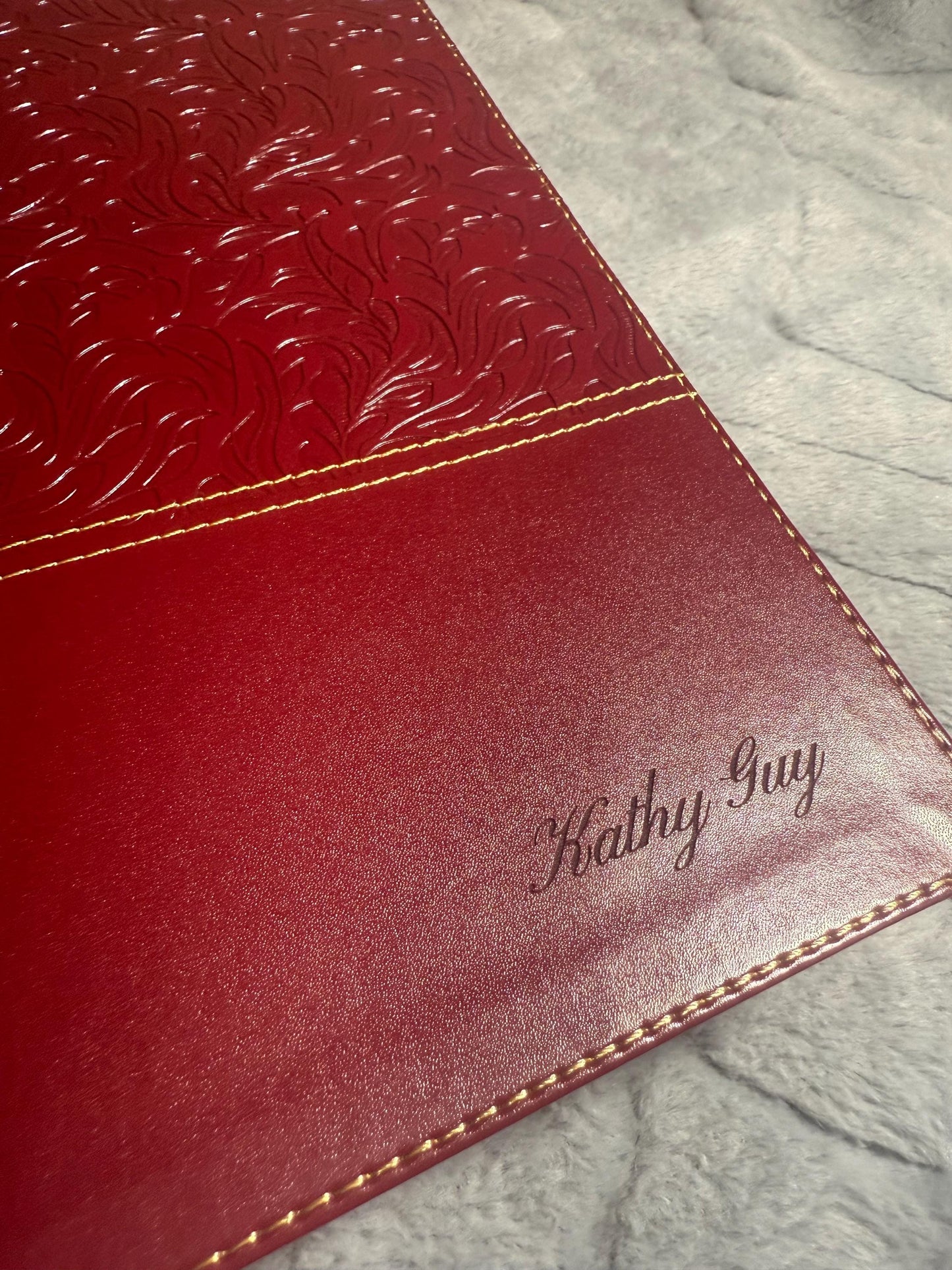 Personalized Bible, NKJV Study Bible, Leathersoft, Red, Full-Color, Comfort Print: The Complete Resource for Studying God’s Word