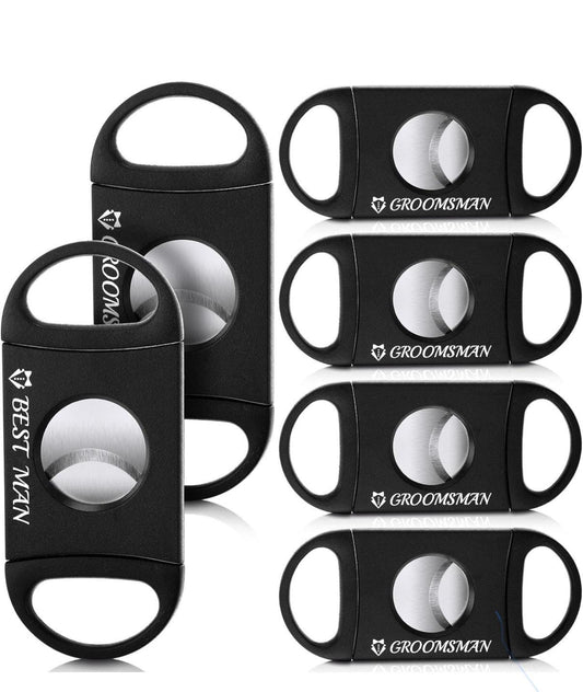 Personalized 6 Cigar cutter , add initials on the blade