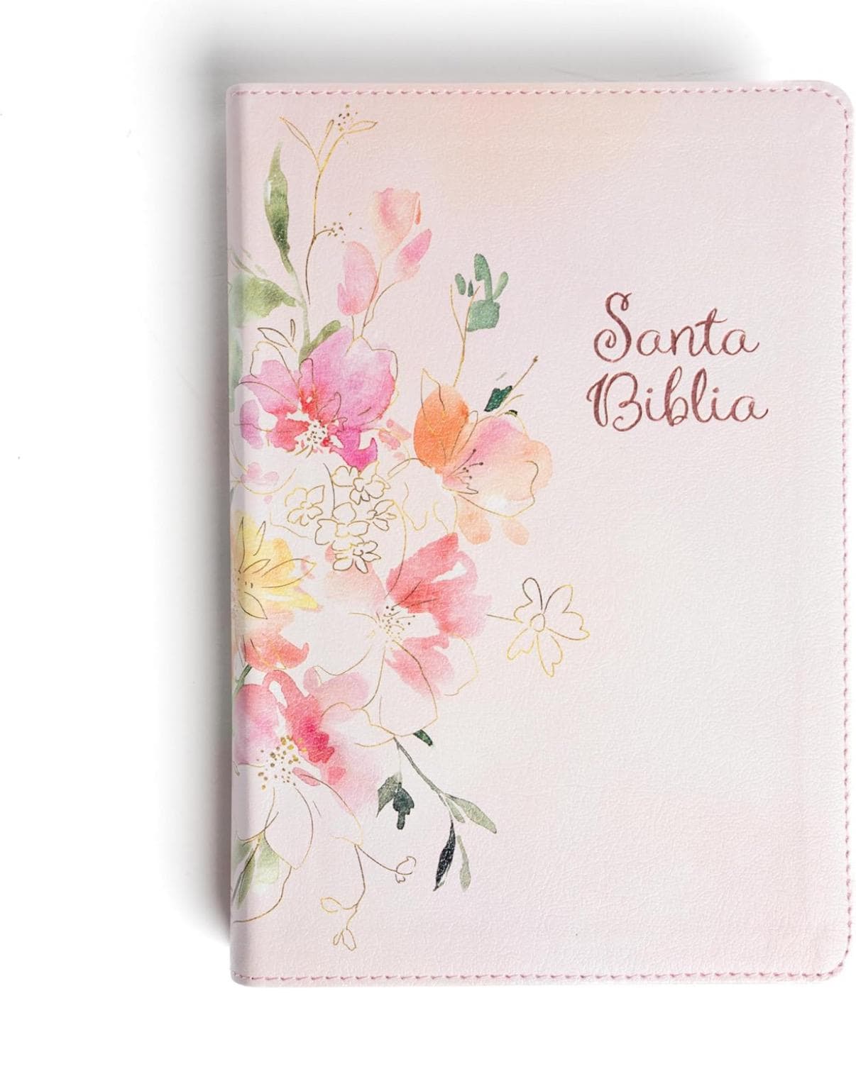 Personalized RVR 1960 Pink Floral Bible, Large Print, Special Edition