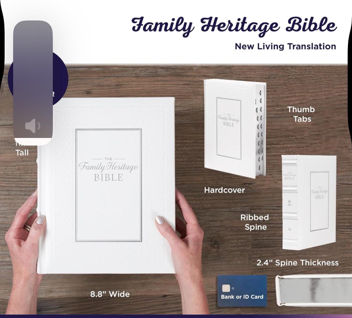 Personalize the family name and a verse. NLT Family Heritage Bible, Large Print Family Heirloom Devotional Bible for Study