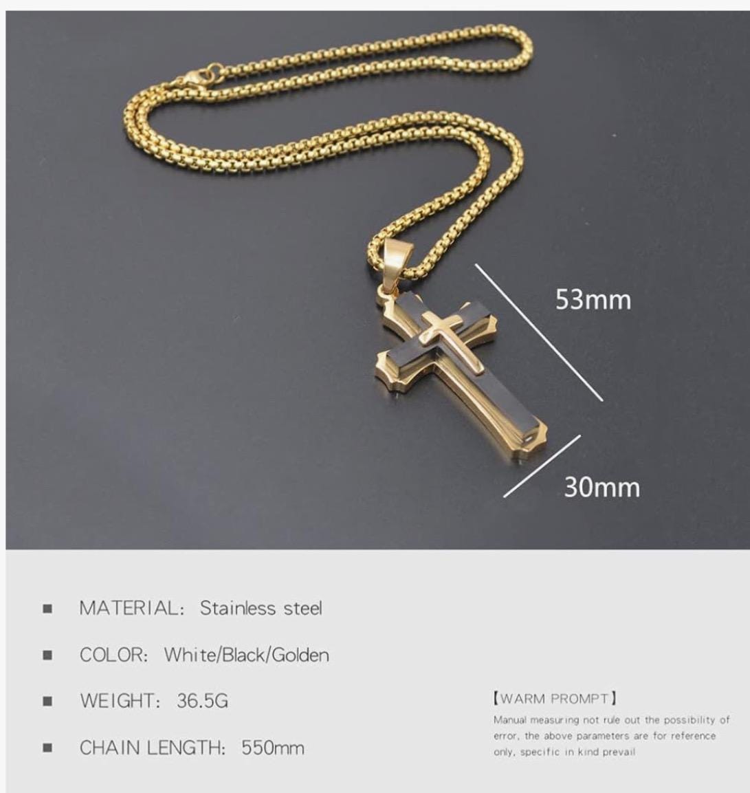 Personalized Men’s Cross Necklace