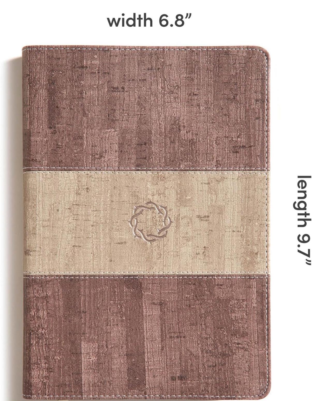 Teen Bible, Study Bible for teens, Essential Teen Study Bible, Weathered Gray Cork LeatherTouch, Devotionals, Study Tools, Red Letter,