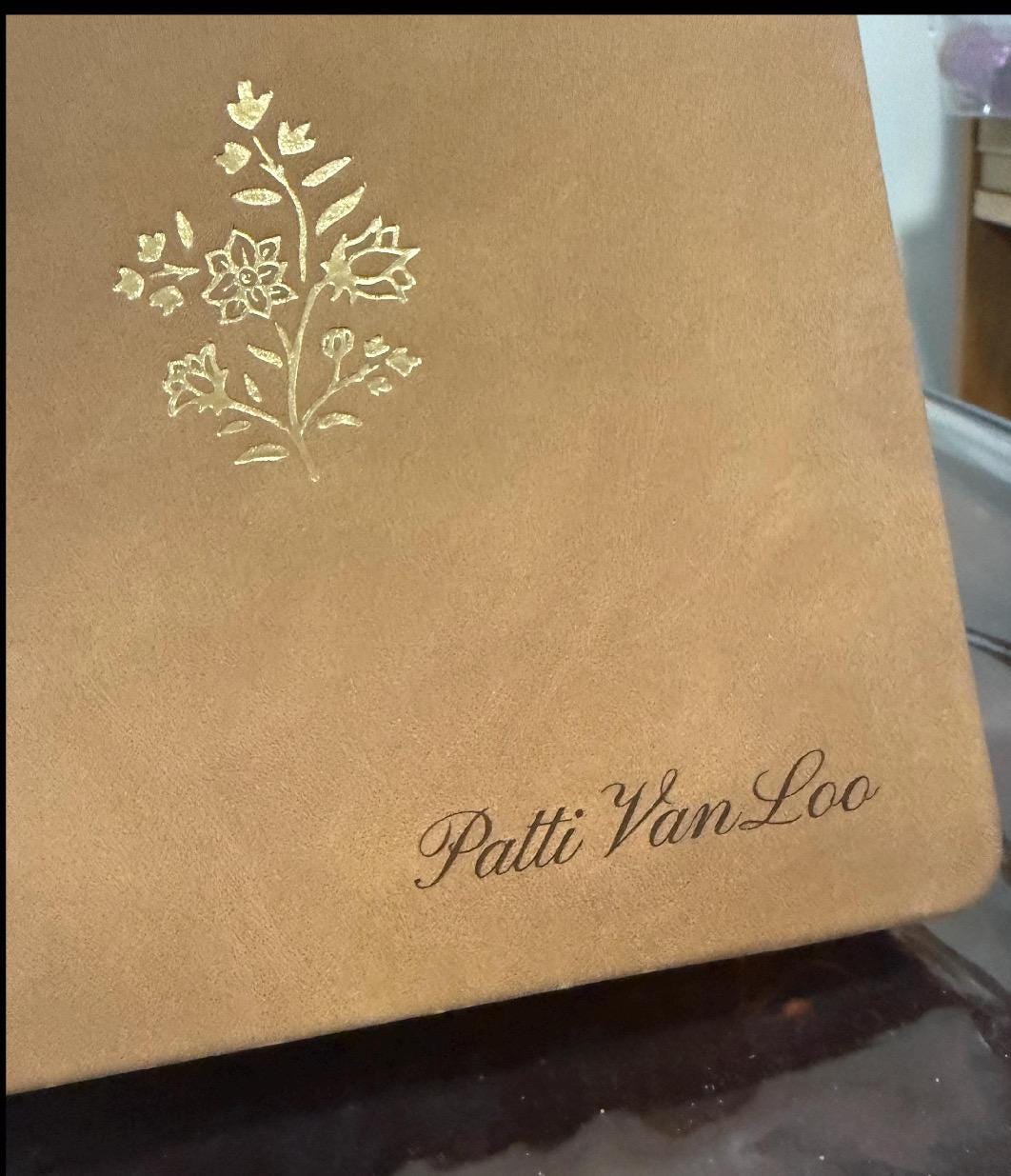 Personalized ESV Journaling Study Bible, Nubuck Caramel TruTone Cover