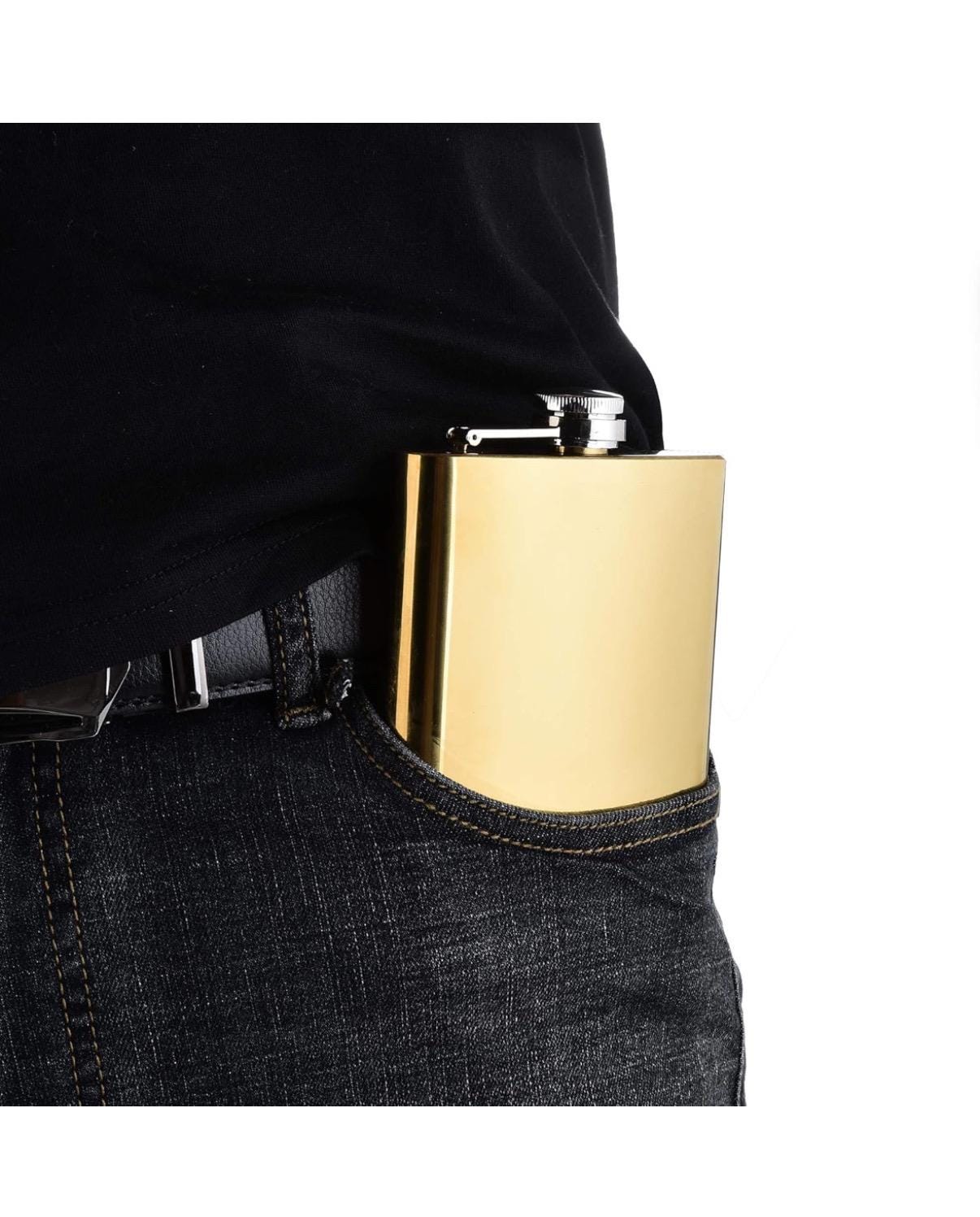 Personalized Gold 8oz flask