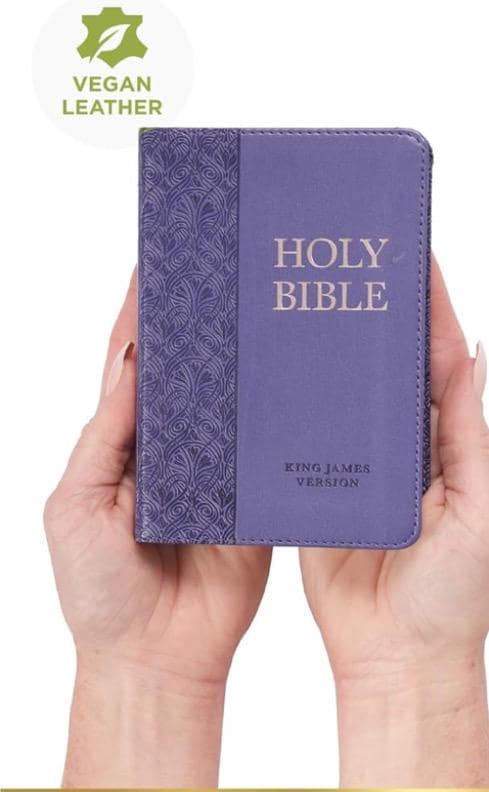 Personalized-Children Bible Kjv,   Mini Pocket Size, Faux Leather Red Letter Edition - Ribbon Marker, King James Version,