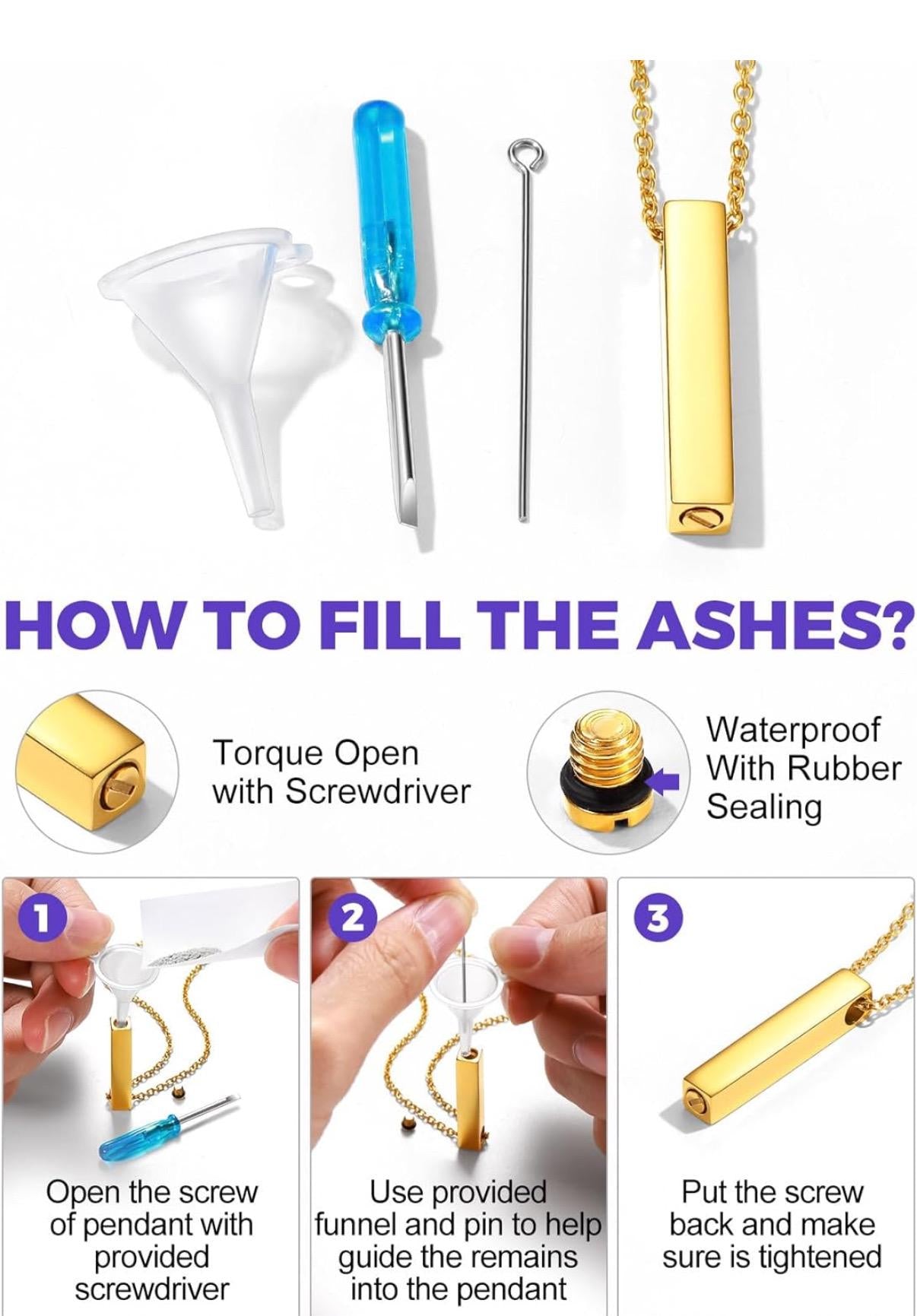 Personalized Memorial Bar Pendant