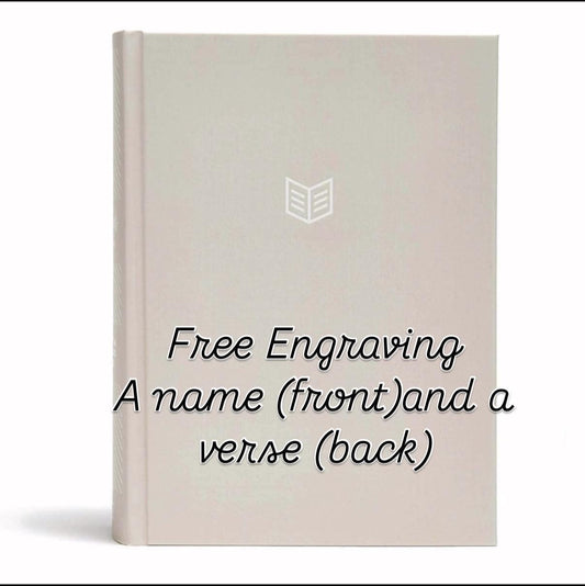 CSB She Reads Truth Bible, Cream Hardcover, Personalized Engraving