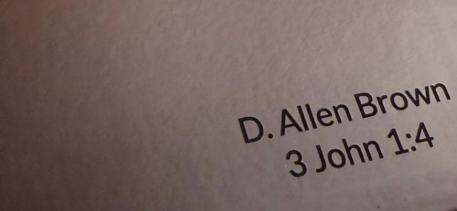 Personalized ESV Value Large Print Compact Bible (TruTone, Mahogany, Border Design)