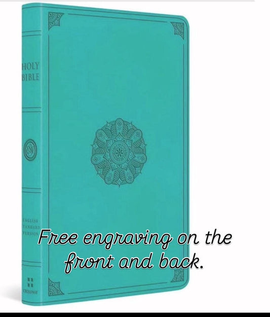 Personalized ESV large print bible, Laser engraved bible
