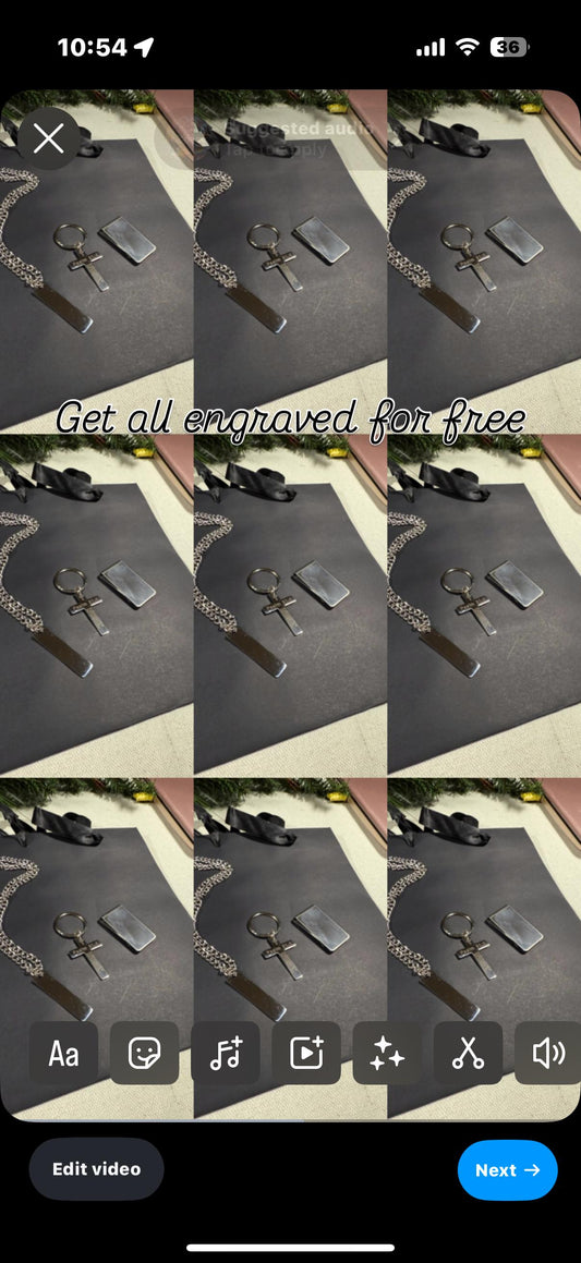 Men's Stainless Steel Necklace & Money Clip Gift Set (Free Engraving)