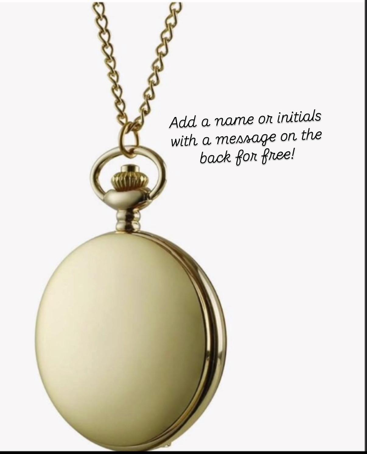 Gold Pocket watch, Groomsman gifts