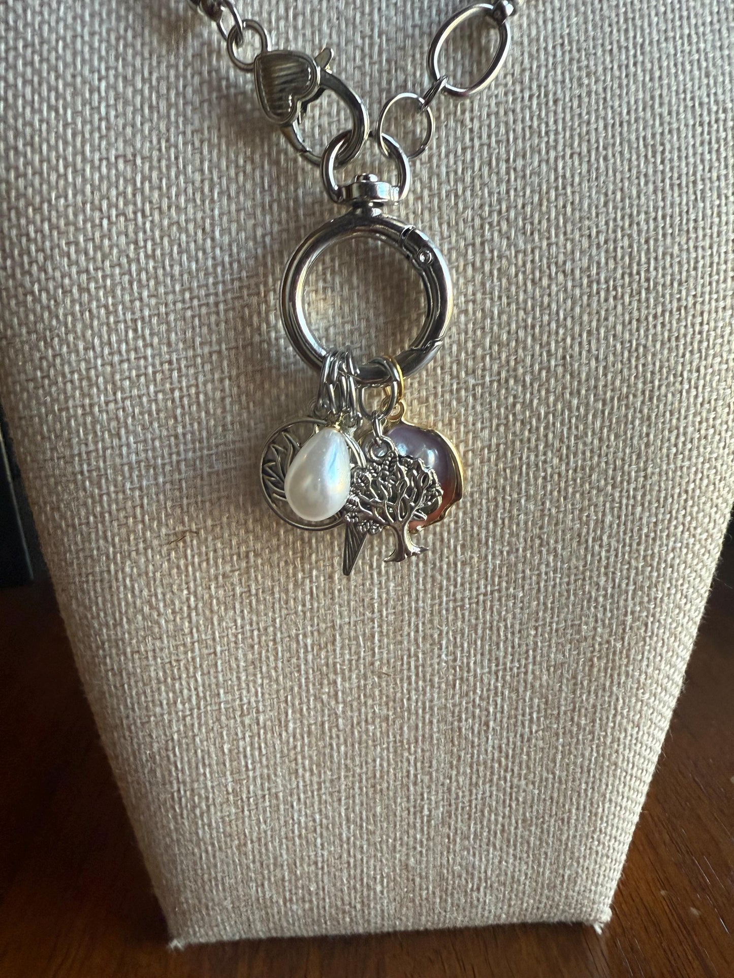 Carabiner  charm pendant Necklace