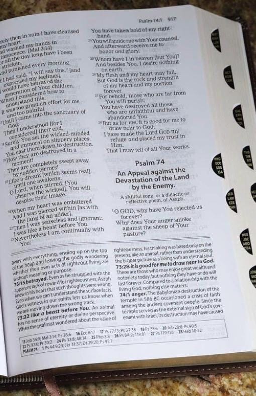 Personalized Amplified Thumb Index Bible